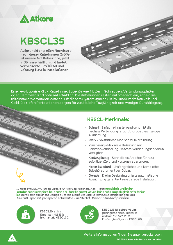 KBSCL35 - Produktblatt